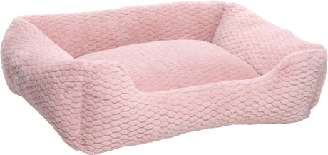 Coussin pour chien Flamingo - panier pour chien - panier rectangulaire rose naya 80x67x22cm - extra spacieux - doux - confortable