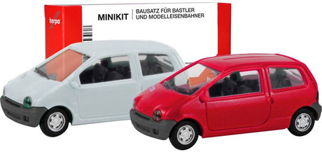 Herpa 012218-007 h0 voiture renault twingo, vermehlo vivo et jaune vanille