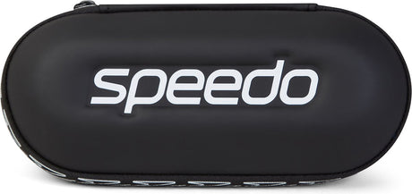 Boîte de rangement Speedo pour lunettes de natation - housse de protection rigide pour lunettes de natation et lunettes de plongée - avec trous de drainage - noir