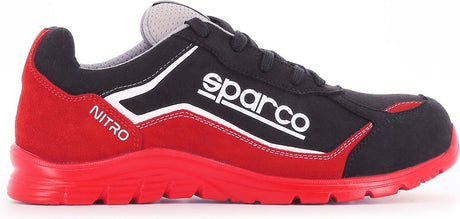 Sparco nitro marcus - chaussure de sécurité s3l au look sportif et microfibre hydrofuge - rouge 39