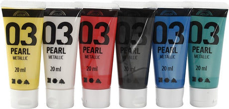 Couleur A https: www.ccobby.nl peinture-acrylique-métallique-couleurs-standard-6x20-ml-1-box