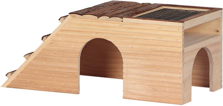 Maison pour rongeurs Duvo - maison de jardin en bois - dimensions : 48x22x20cm