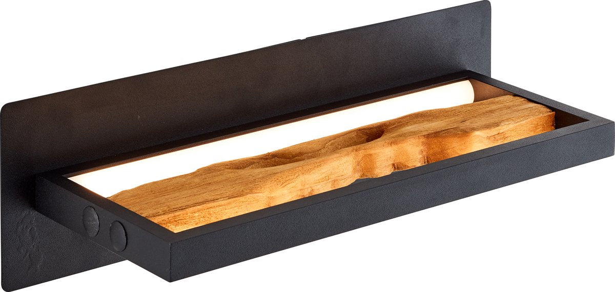 Brilliant chaumont - applique - LED 9,5w 3000k - bois noir