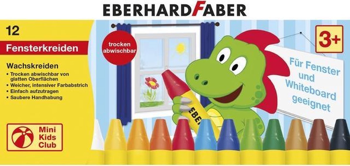 Craie pour fenêtre Eberhard Faber - 12 pièces - dans une boîte en carton - ef-524112