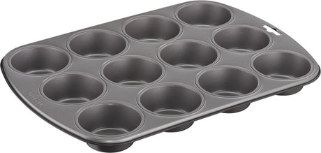 Moule à muffins Tefal Delice - moule à pâtisserie - 12 pièces - revêtement antiadhésif - sans pfas - pour muffins