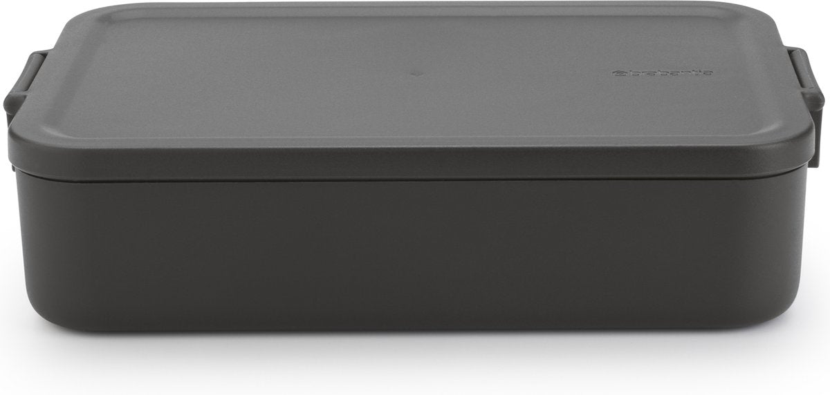 Brabantia boîte à lunch faire prendre grand gris foncé | 2 pièces