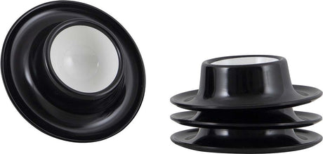Gimex - ligne unie - coquetier - noir et blanc - 4 pièces