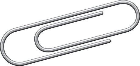 Kangaro paperclips - 30 mm - rond - 1000 stuks - verzinkt - k-10030-1000