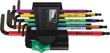 Wera 967 9 TX BO MULTICOLOUR 1 SIFT KEYS SET, 9 pièces