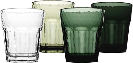 Bo-camp - limonade glas - mix match - kunststof - 200 ml - 4 stuks - groen