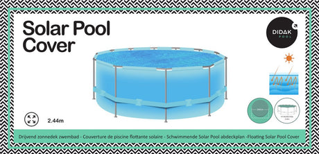 Couverture solaire piscine Didak ronde - 2,44 m