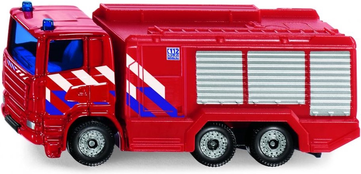Siku camion de pompier scania junior 7 cm acier rouge (1036)