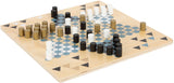 Small foot - jeu de société en bois barricade et halma 2en1