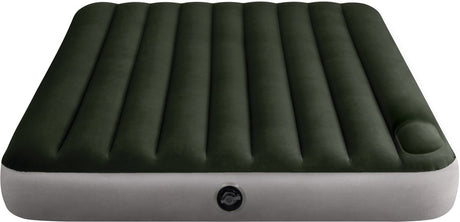Matelas pneumatique Intex queen dura-beam downy avec pompe à pied intégrée - 203x152x25cm