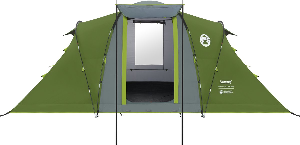 Tente familiale occultante Coleman Spruce Falls 4 - Tente 4 personnes - occultante - imperméable - vert