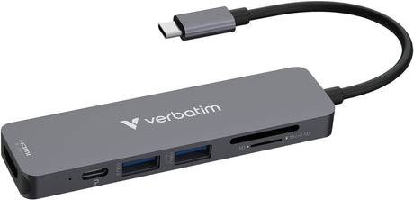 Les essentiels multi-ports Verbatim - Hub USB-C - USB-A 3.0 - USB 2.0 - HDMI - SD microSD
