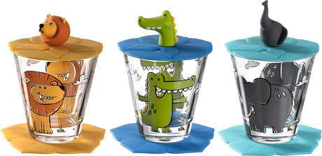 Leonardo bambini set à boire lion, crocodile, éléphant - 9 pièces