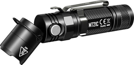 Lampe de poche Nitecore MT21C Cree XP-L HD V6 LED avec tête inclinable - noir