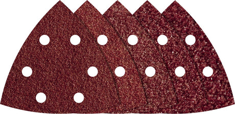 Wolfcraft - papier de verre 20 pièces pour ponceuses multi delta 95mm - grain : 40,60,80, 120,180 - 1866000
