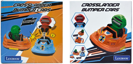 Set pare-chocs Lexibook crosslander® – set de 2 autos tamponneuses avec 2 figurines amovibles avec effets lumineux et sonores