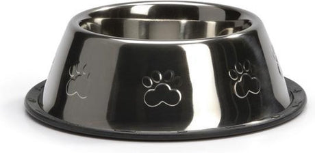 Beeztees steeldish - hondenvoerbak - antislip - 0,9l