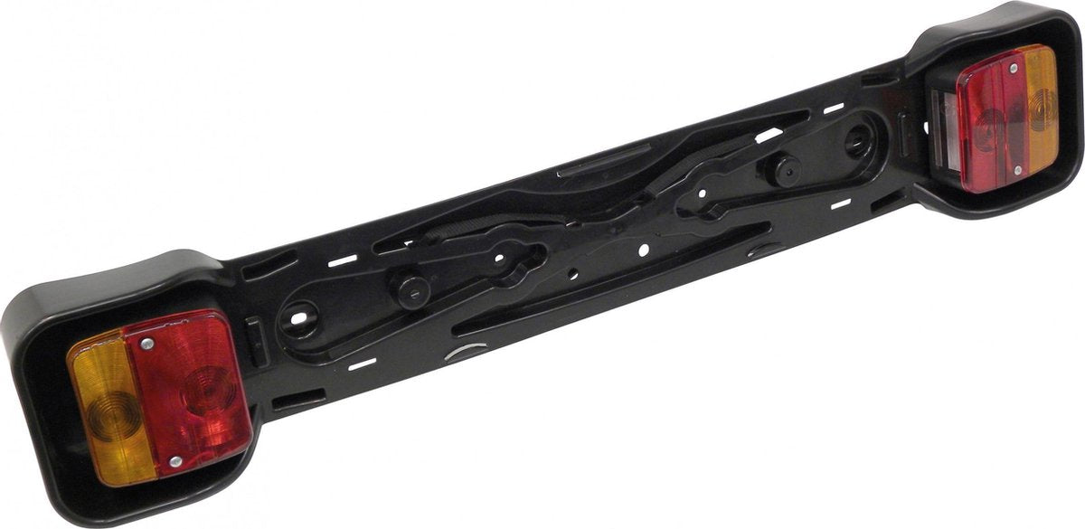 Barre d'éclairage pour porte-vélo 85 x 15 cm noir