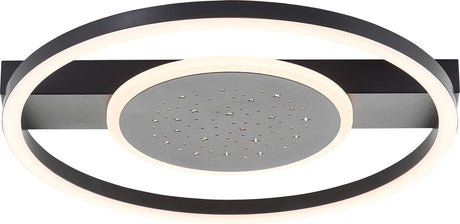 Brilliant reno - plafonnier - LED 26w - 3000k - noir
