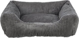 Trixie lit pour chien Jonna Vital tissu côtelé gris foncé