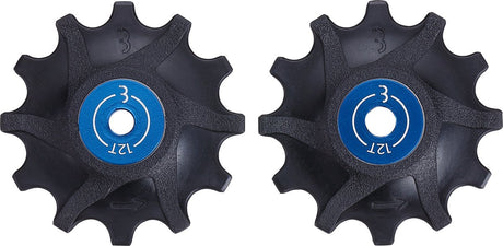 Bbb cycling derailleurwieltjes sram - 11-speed derailleur wieltjes - duurzaam - zwart - 12t - rollerboys 12t sr bdp-06