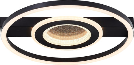 Brilliant queens - plafonnier - LED 26w - 3000k - noir
