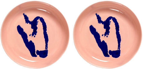 Serax - fête ottolenghi - assiette - rose bleu - 22 ø - 2 pièces
