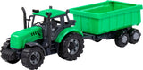 Tracteur Cavallino avec remorque de camion de basculement vert, échelle 1:32