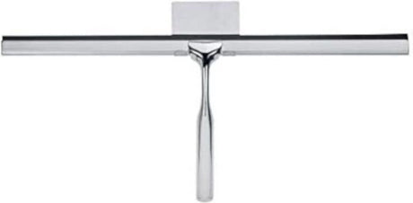 Wenko Essuie-glace de douche terni jumbo 40cm en acier inoxydable - essuie-glace - extracteur de douche extra large - montage sans perçage