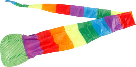 Balle à lancer d'eau Sun Fun arc-en-ciel, jouet de 95 cm pour s'amuser en plein air.