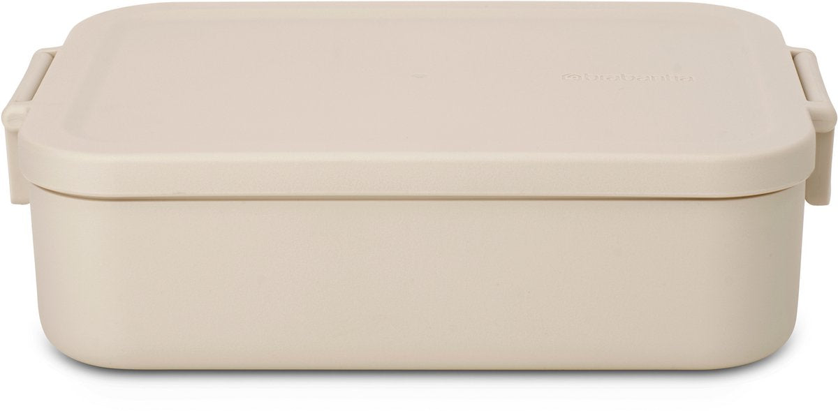 Brabantia make take lunch box boîte à pain - moyen - plastique - beige tendre