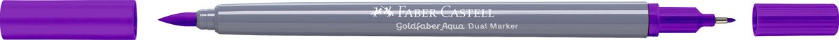 Faber-castell - marqueur aquarelle duo - goldfaber - violet 284 - pinceau 0.6mm - fc-164584