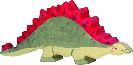 Dinosaures Holztiger - stégosaure - 18x2x8cm - figurine en bois - fait main