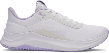 Under armour ua w aurora 3-wht chaussures de sport femme - blanc - violet crête