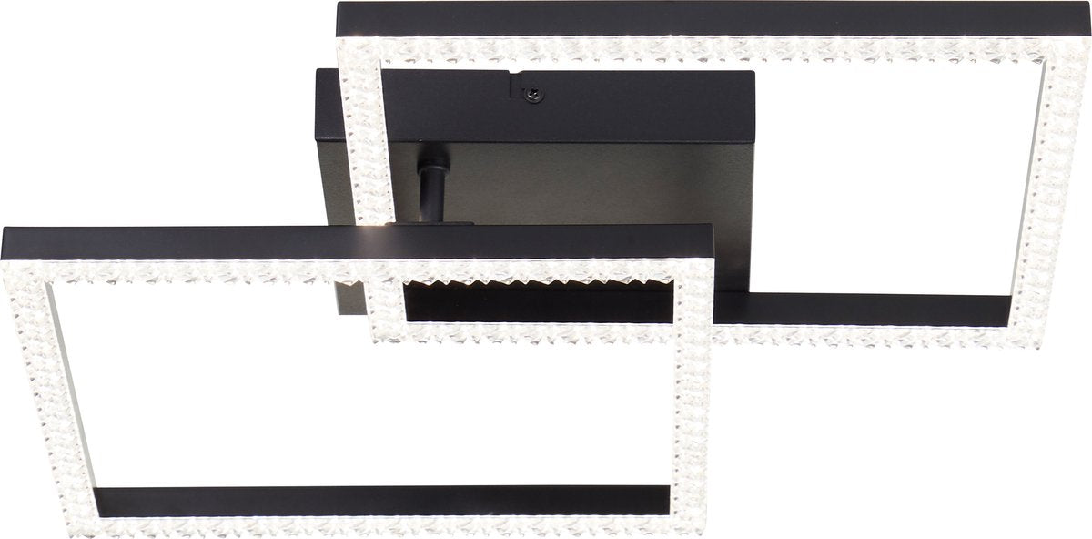 Brilliant ranni - plafonnier - cristal LED 18w - 4000k - noir