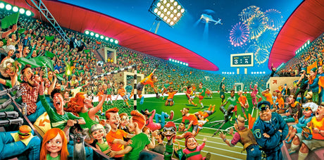 Castorland puzzle football championnat collection d'art - 4000 pièces.