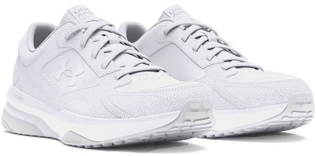Under armour ua edge lthr-wht chaussures de sport pour hommes - blanc - gris halo