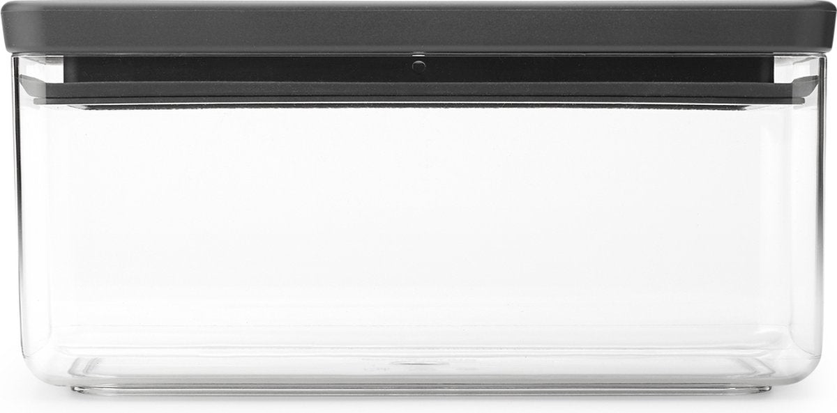 Conteneur de conservation Brabantia savoureux+ - empilable - 1,5 l - gris foncé