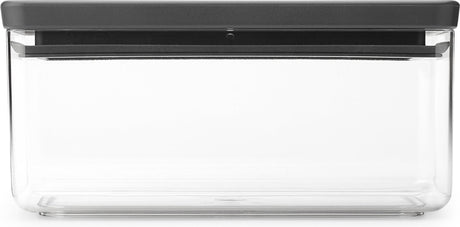 Conteneur de conservation Brabantia savoureux+ - empilable - 1,5 l - gris foncé