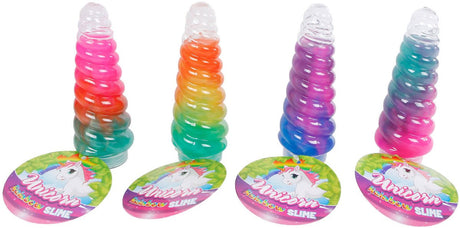 Van manen veenendaal bv corne de licorne avec slime multicolore 13,5 cm