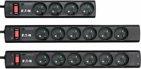 Eaton plug dosenleiste uberspannungsschutz - bande de protection 6 fr - ps6f - 6 French plug doses - noir