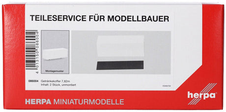 Herpa getränkekcase 7,82 m (2 pièces), blanc