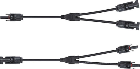 Répartiteur Orno mc4 y - pour panneaux solaires - set 1x ff-m + 1x mm-f - qualité professionnelle - câble de panneau solaire assemblé