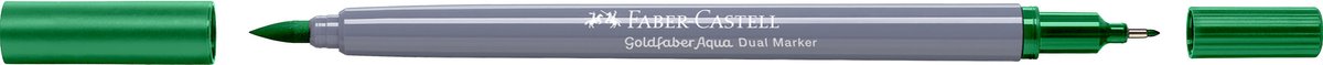 Faber-castell - marqueur aquarelle duo - goldfaber - vert émeraude 163 - pinceau 0.6mm - fc-164663