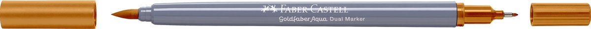 Faber-castell - marqueur aquarelle duo - goldfaber - ocre jaune clair 183 - pinceau 0.6mm - fc-164683