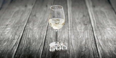 Moule à glaçons Point-virgule - pierres de cristal - lot de 6 pièces - avec sachet
